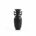 Handcrafted black ceramic dragon pattern vase - PROSPERA luxury Chinese art collectible